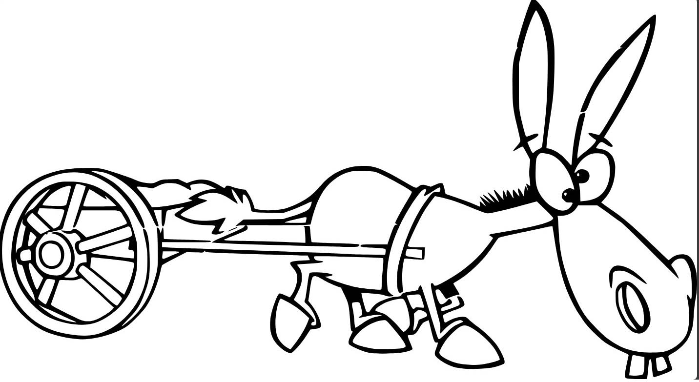 Nakreslete Osel 3 omalovánka