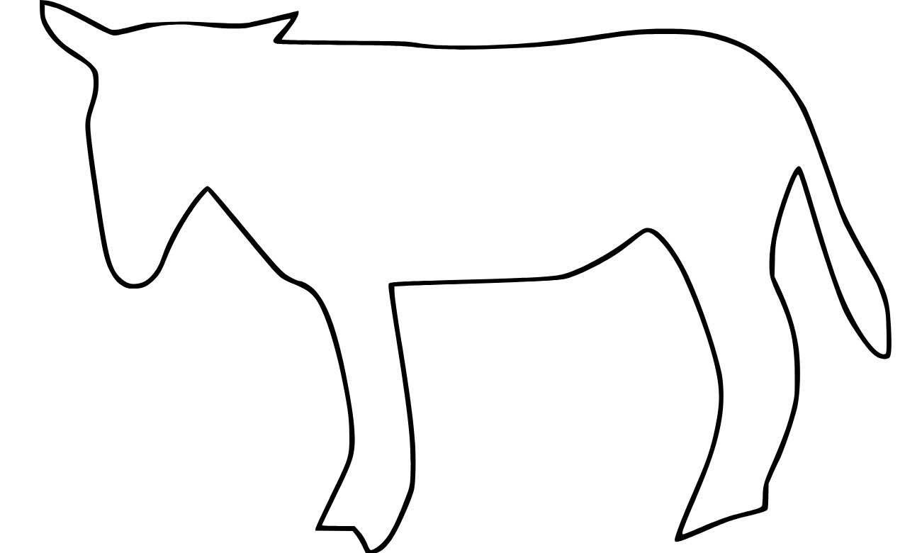 Nakreslete Osel 8 omalovánka