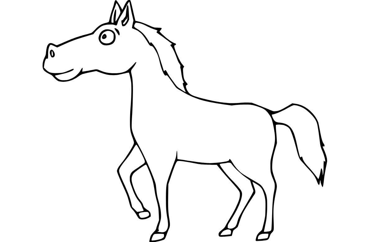 Nakreslete Osel skica omalovánka