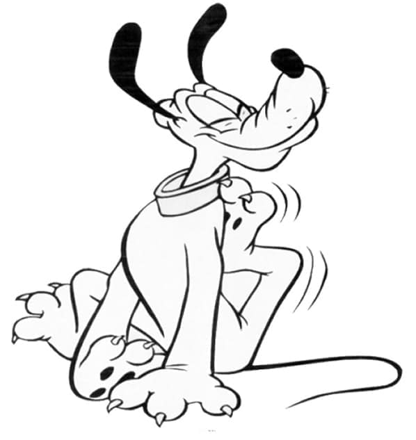 Nakreslete Pluto prostý omalovánka