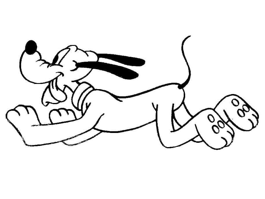 Nakreslete Pluto u dětí omalovánka