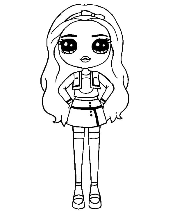Nakreslete Rainbow High základní omalovánka