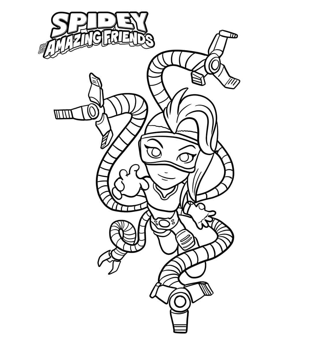 Nakreslete Spidey tisknutelné pro děti omalovánka