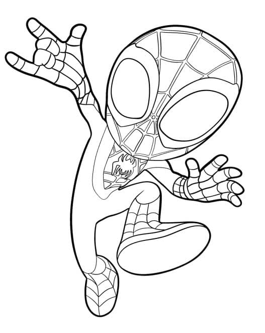 Nakreslete Spidey u dětí omalovánka