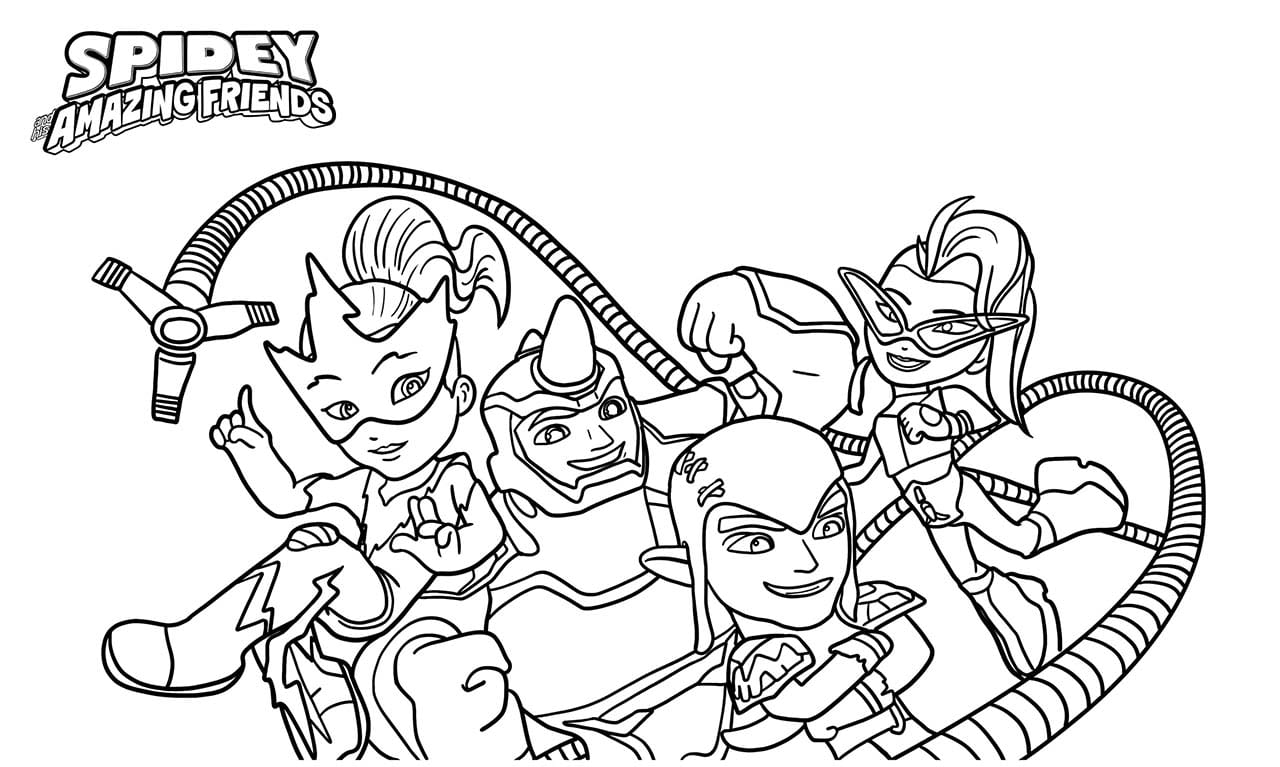 Nakreslete Spidey základní u dětí omalovánka