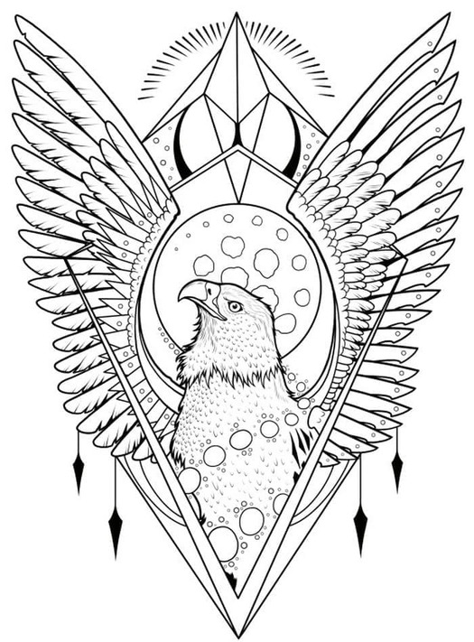 Nakreslete Tetování zdarma prostý omalovánka