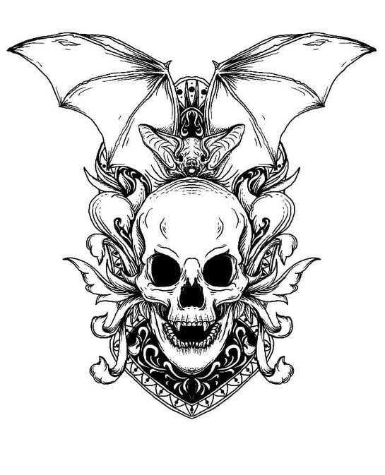 Nakreslete Tetování zdarma základní omalovánka