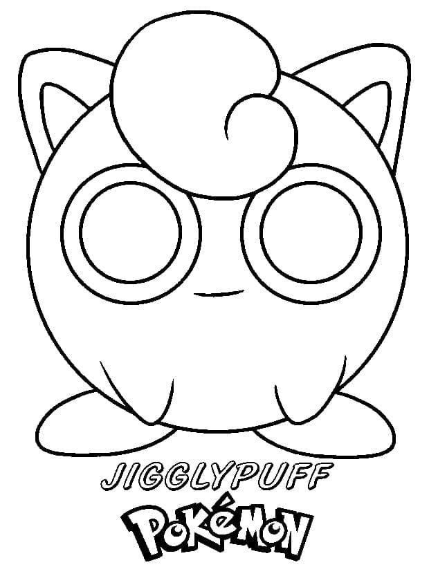 Jigglypuff omalovánky