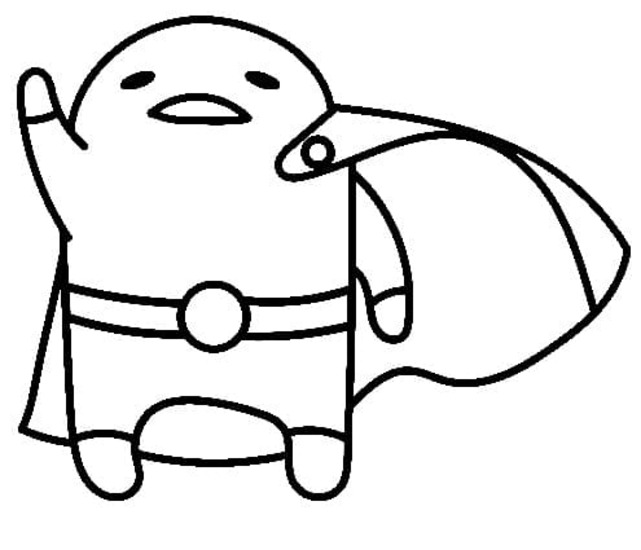 Obraz Gudetama zdarma omalovánka