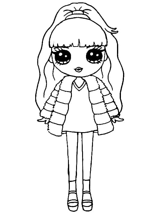 Rainbow High prostý u dětí omalovánka