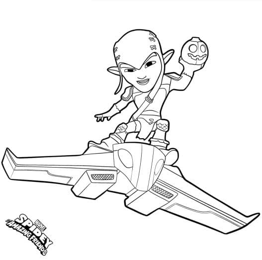 Spidey pro děti omalovánka