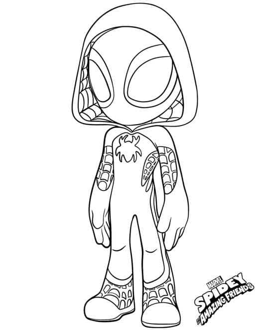 Spidey tisknutelné omalovánka