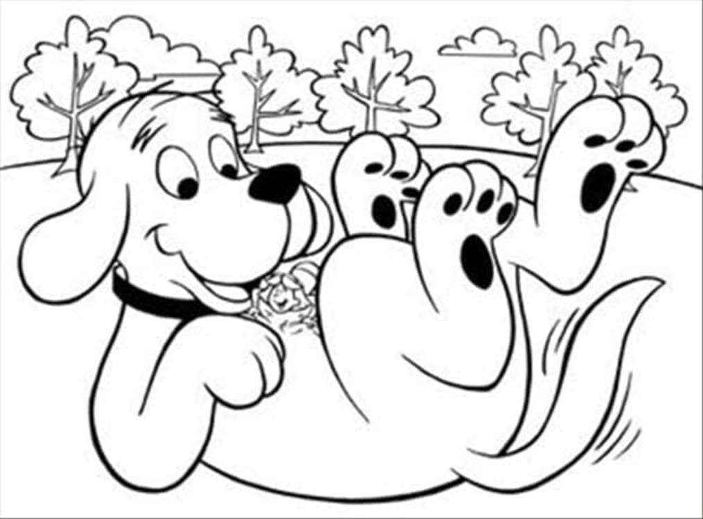 Clifford k vytisknutí omalovánka