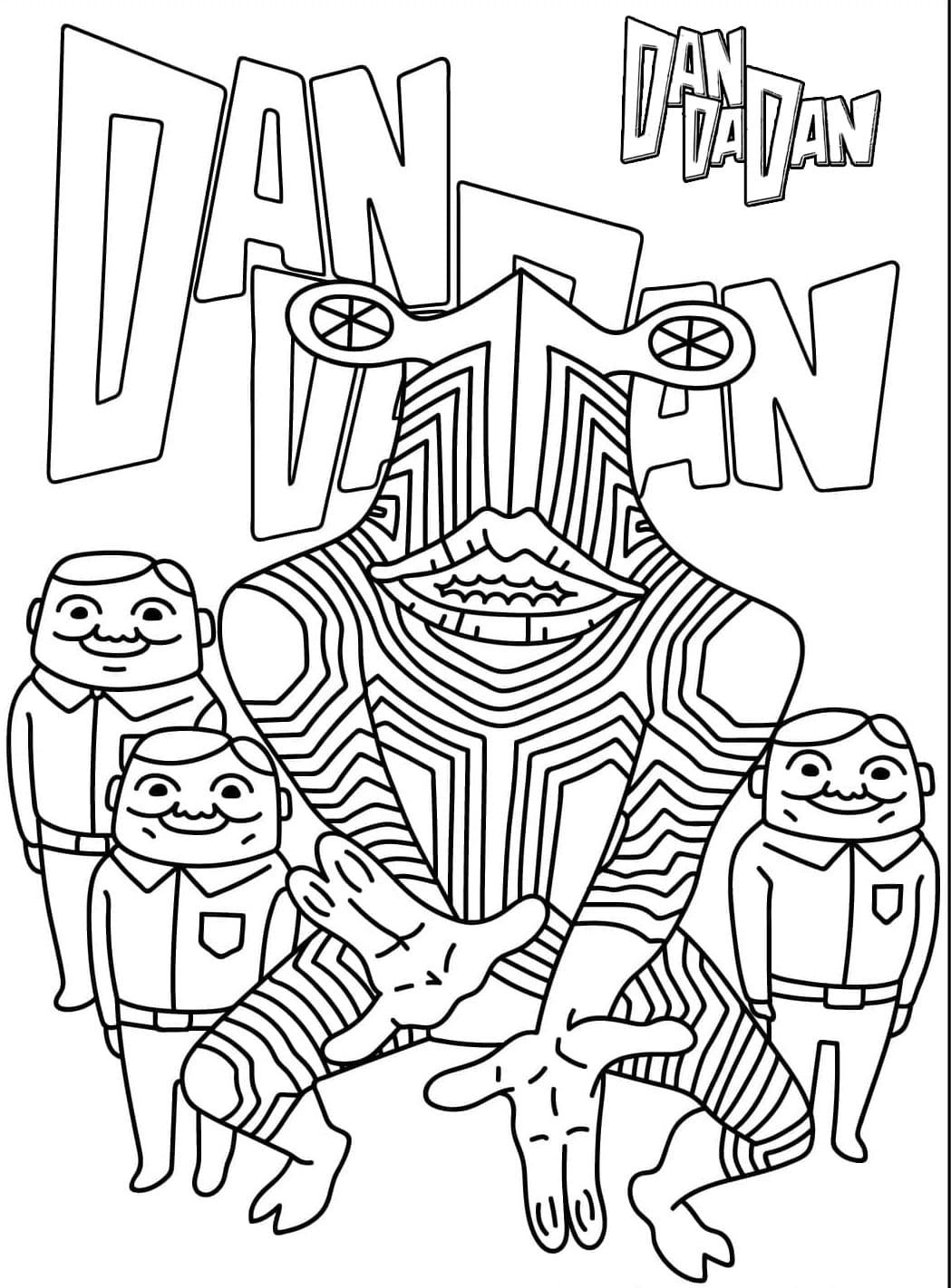 Dandadan základní u dětí omalovánka