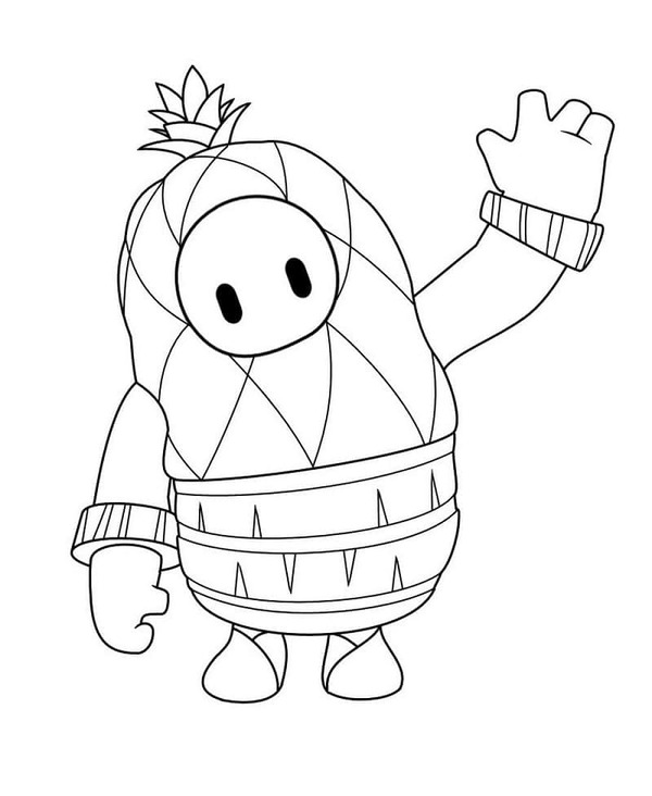 Fall Guys pro děti omalovánka