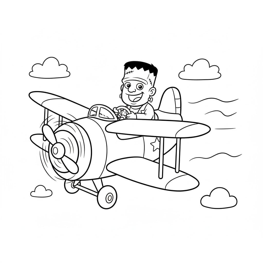 Frankenstein k vytisknutí omalovánka