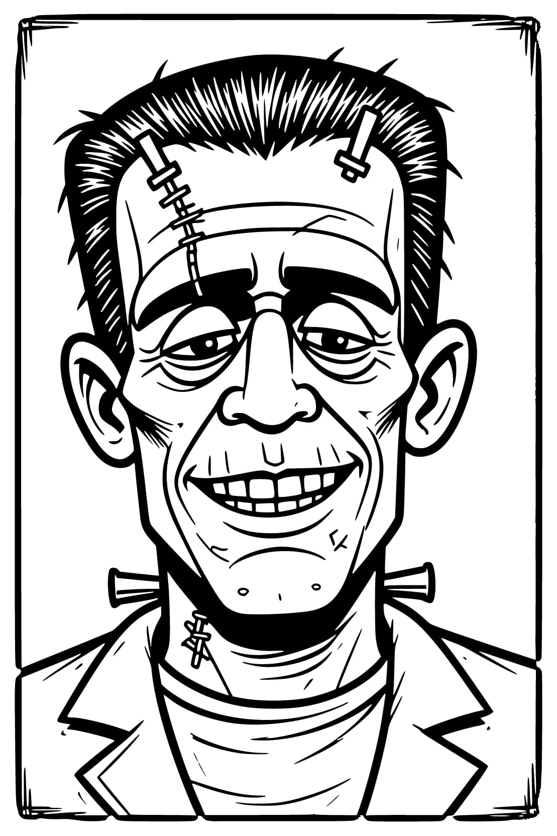 Frankenstein pro děti omalovánka