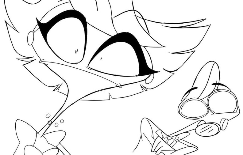 Hazbin Hotel zdarma snadný omalovánka