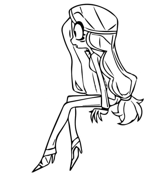 Hazbin Hotel zdarma tisknutelné pro děti omalovánka