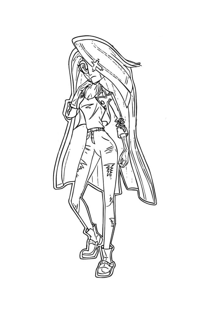 Hazbin Hotel zdarma základní tisknutelné omalovánka