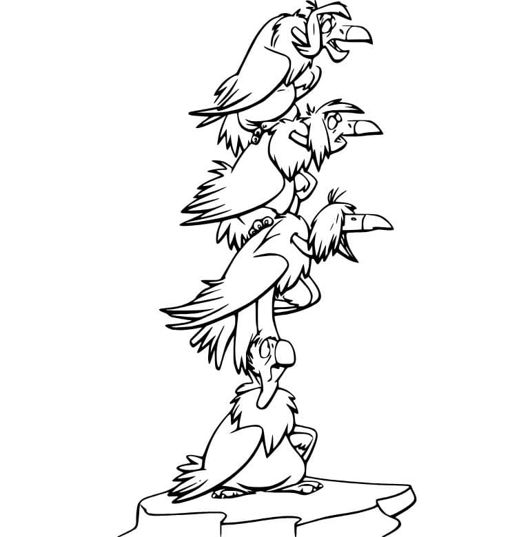 Kniha Džunglí zdarma pro děti omalovánka