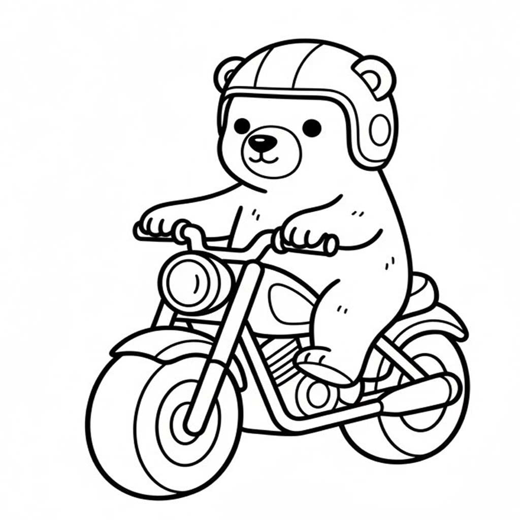 Lední Medvěd 4 omalovánka