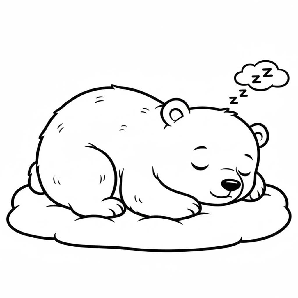 Lední Medvěd 8 omalovánka