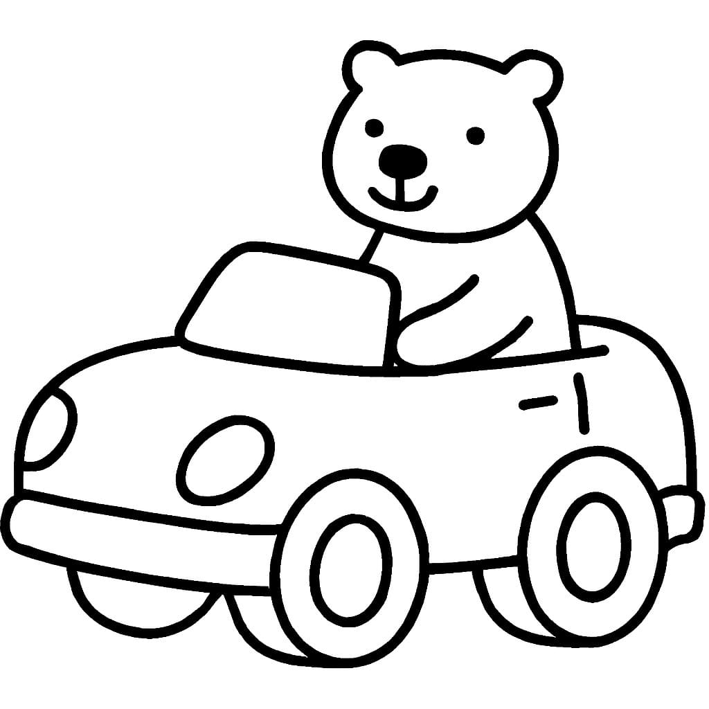 Lední Medvěd k vytisknutí omalovánka