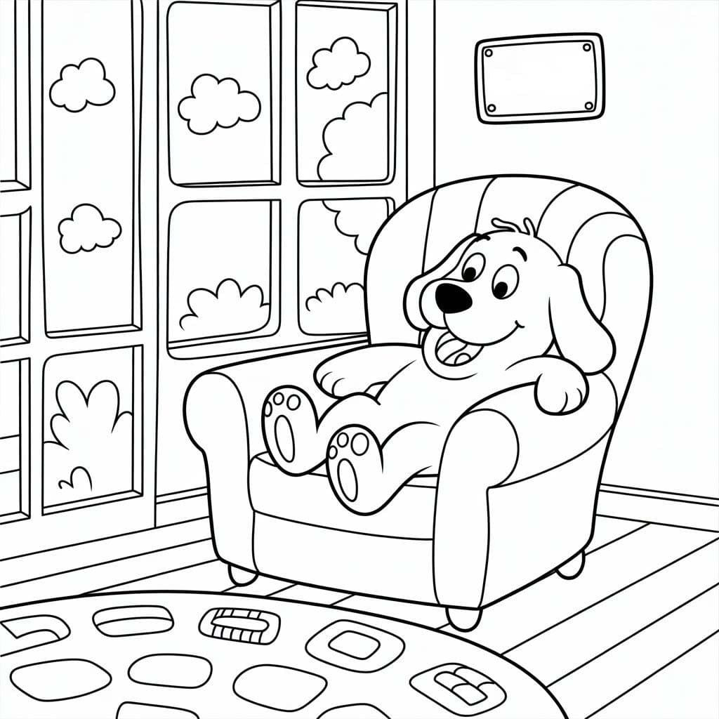 Nakreslete Clifford 3 omalovánka