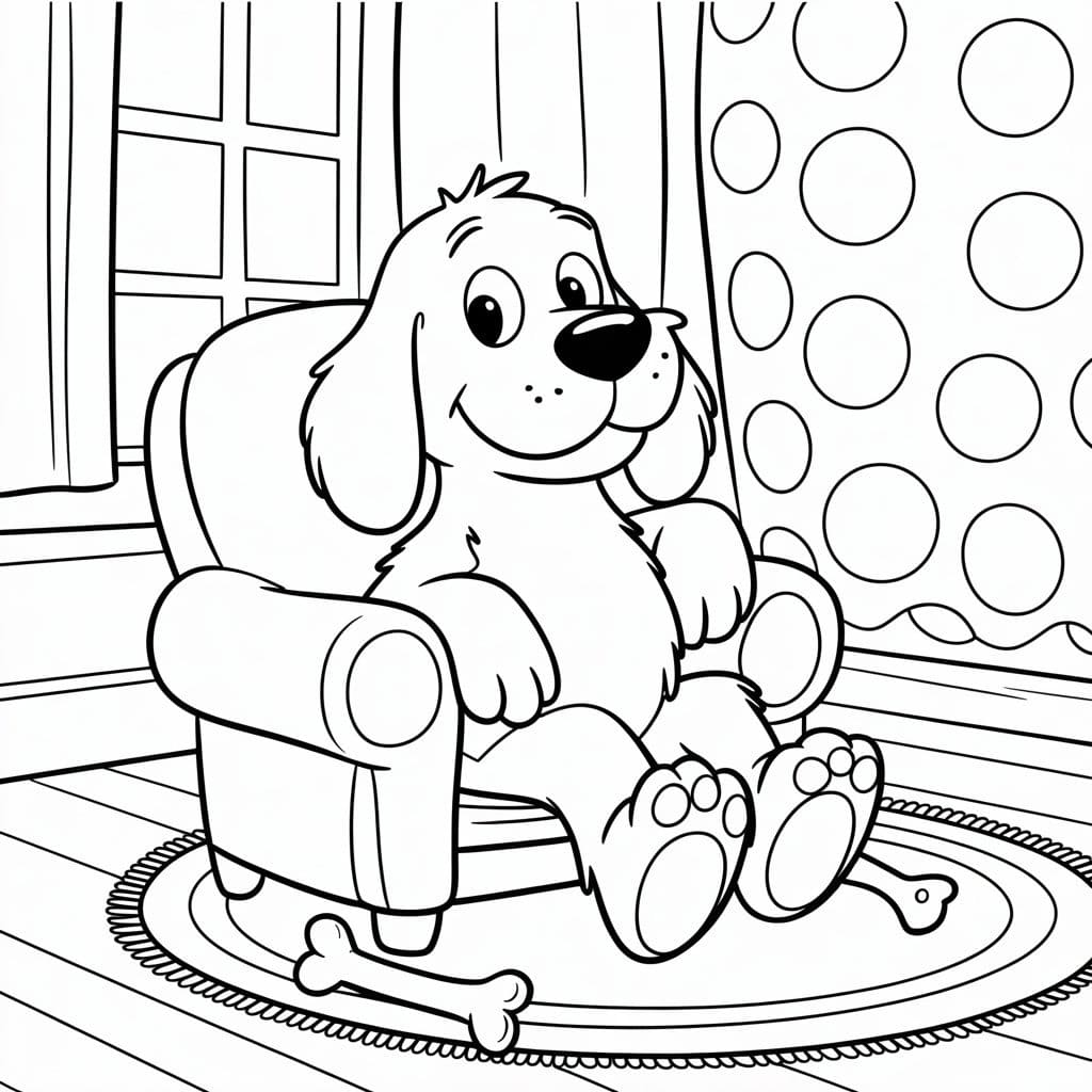 Nakreslete Clifford 5 omalovánka