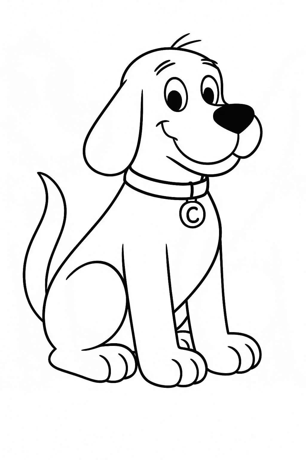 Nakreslete Clifford 7 omalovánka