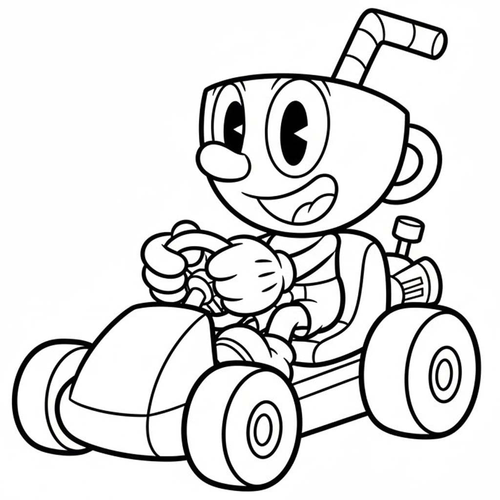 Nakreslete Cuphead zdarma prostý omalovánka