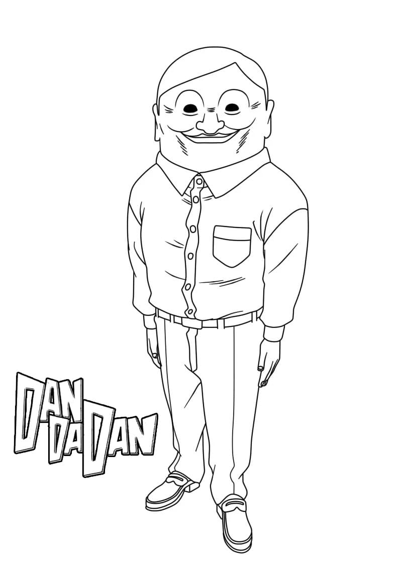 Nakreslete Dandadan Prostý omalovánka