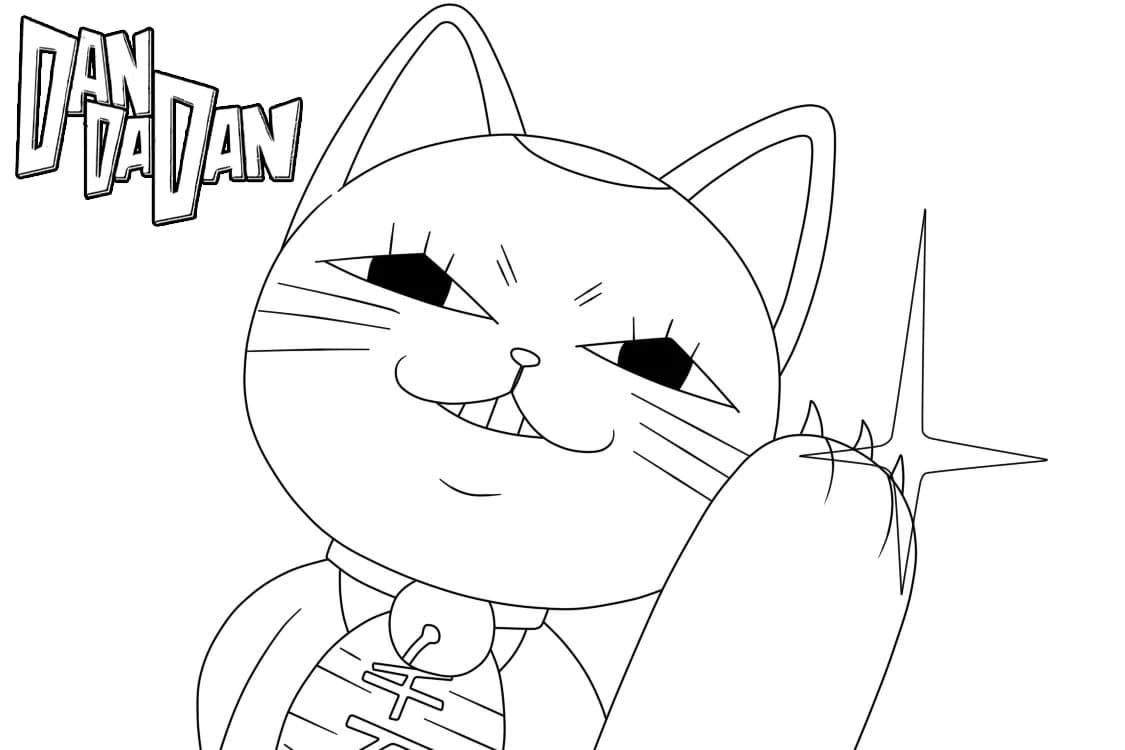 Nakreslete Dandadan snadný omalovánka