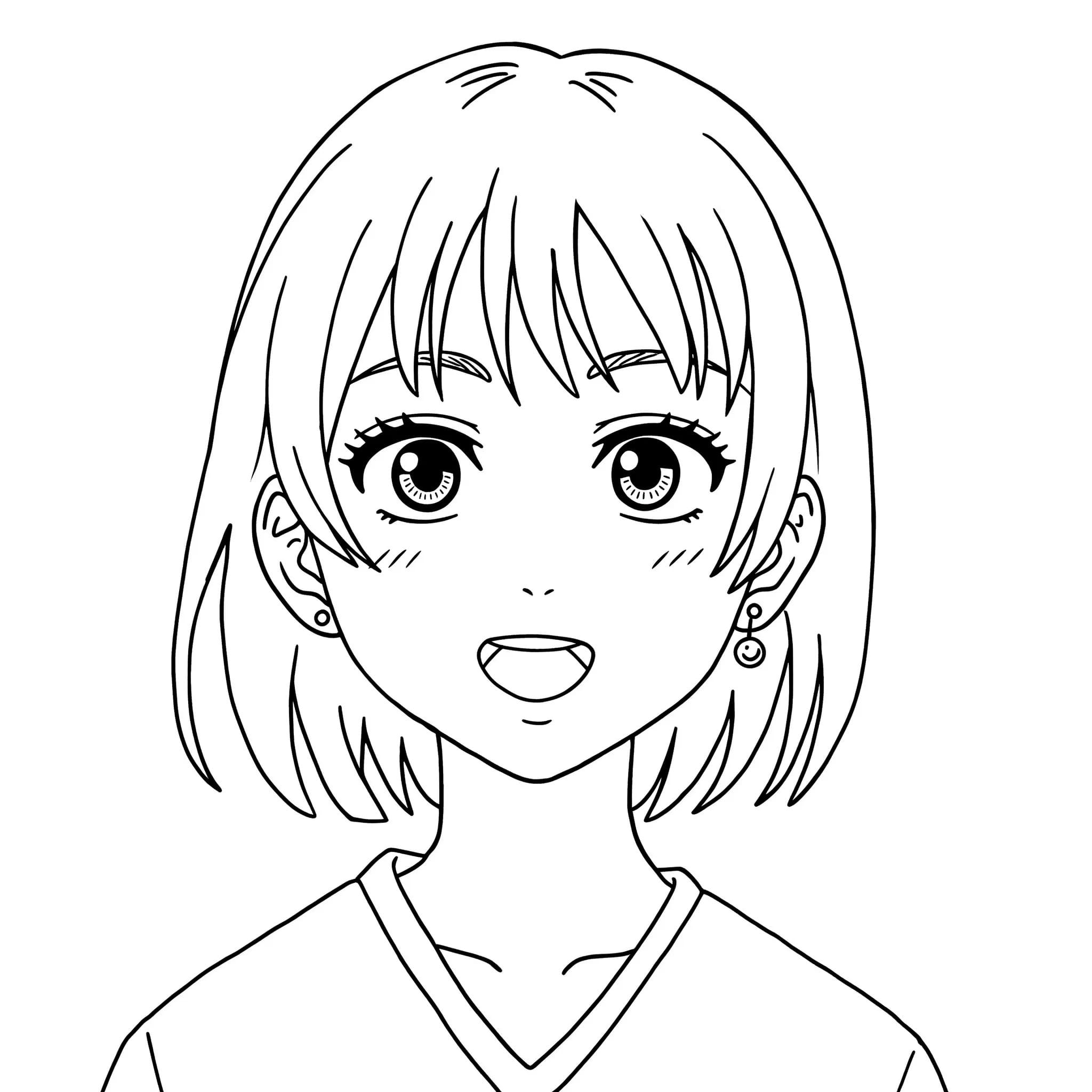 Nakreslete Dandadan tisknutelné základní omalovánka