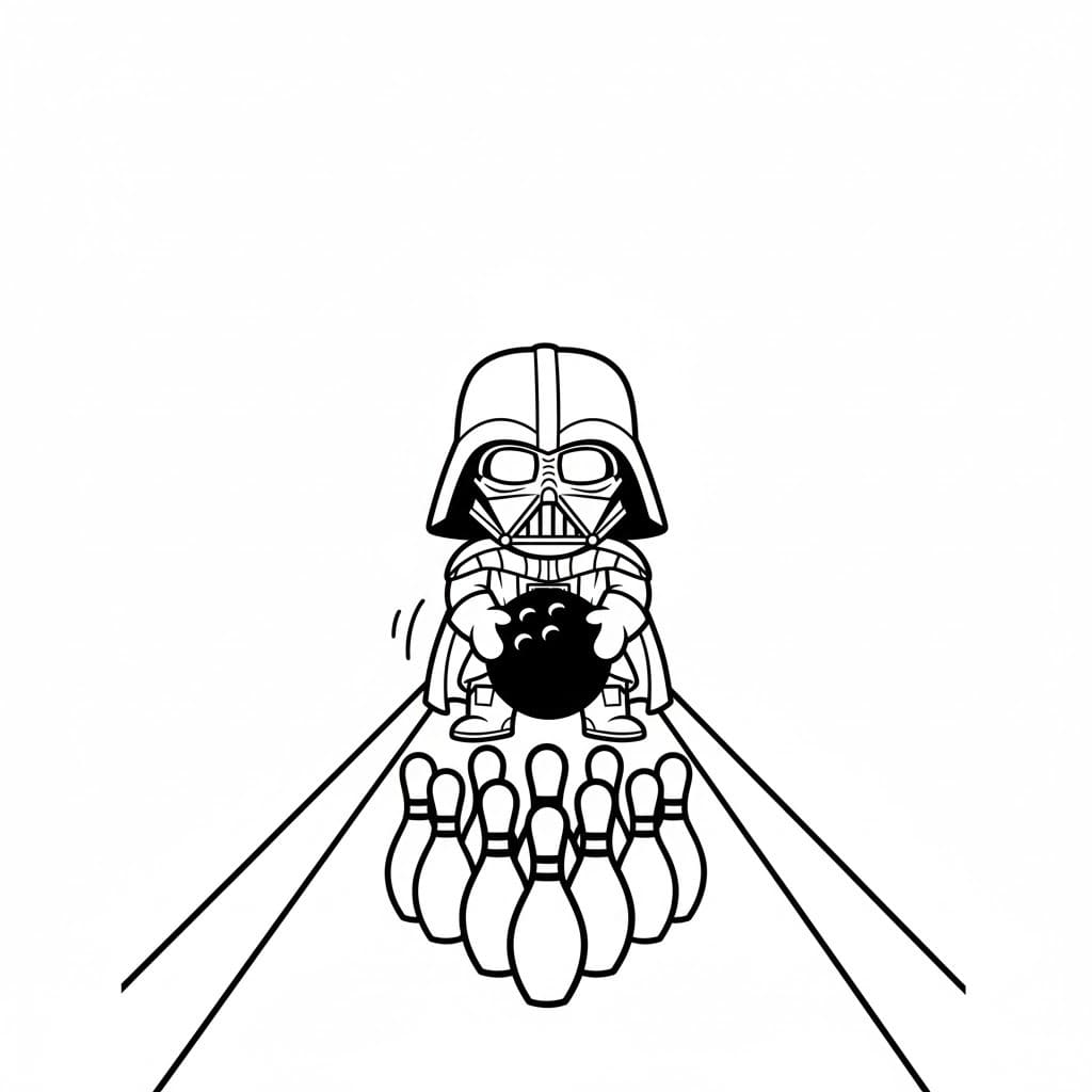 Nakreslete Darth Vader 6 omalovánka