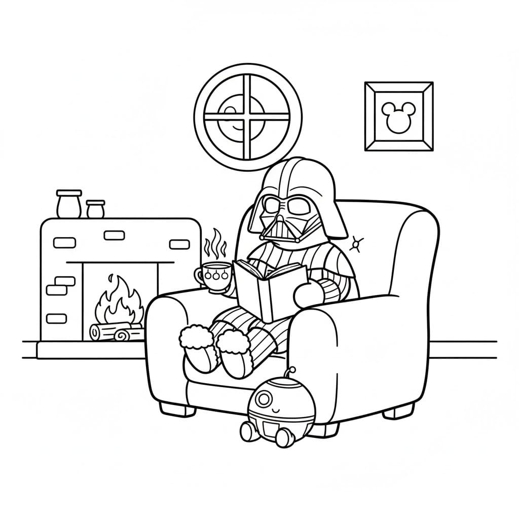 Nakreslete Darth Vader základní omalovánka