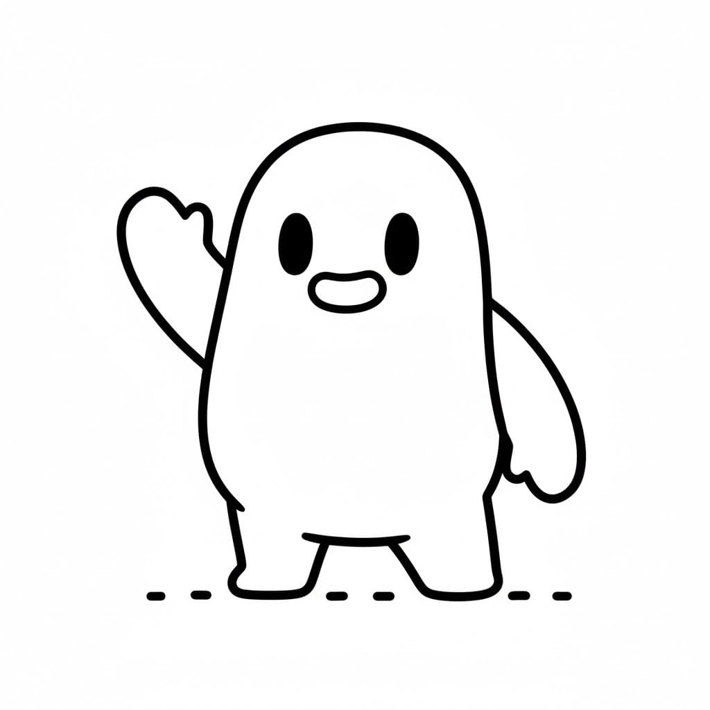 Nakreslete Fall Guys 5 omalovánka