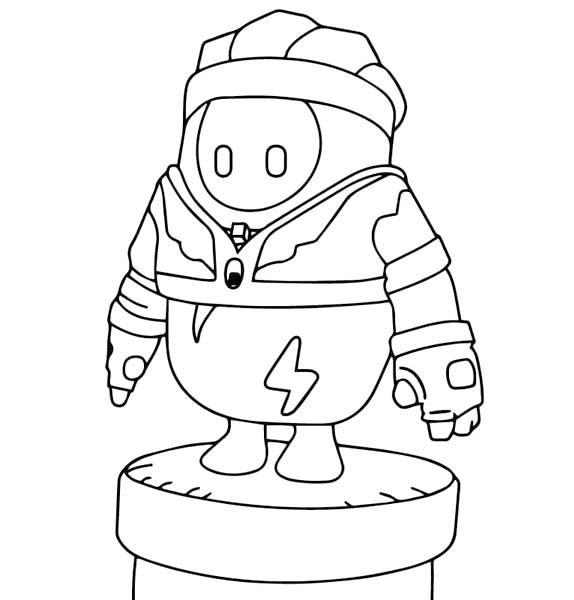 Nakreslete Fall Guys 7 omalovánka