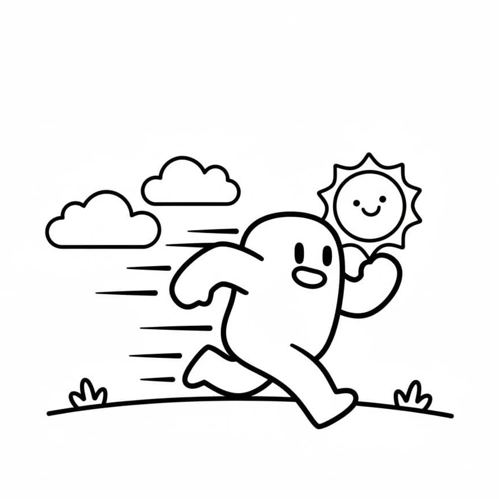 Nakreslete Fall Guys pro děti omalovánka