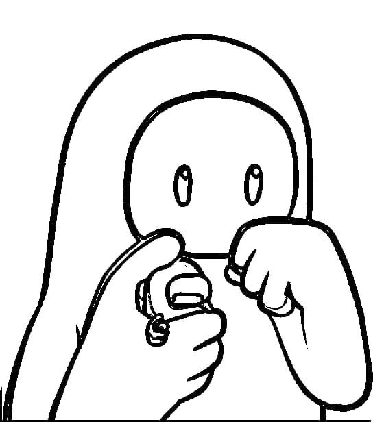 Nakreslete Fall Guys zdarma pro děti omalovánka