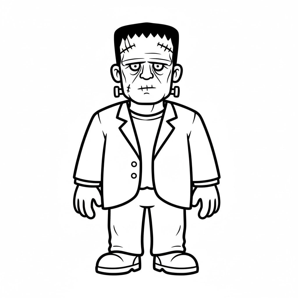 Nakreslete Frankenstein 3 omalovánka