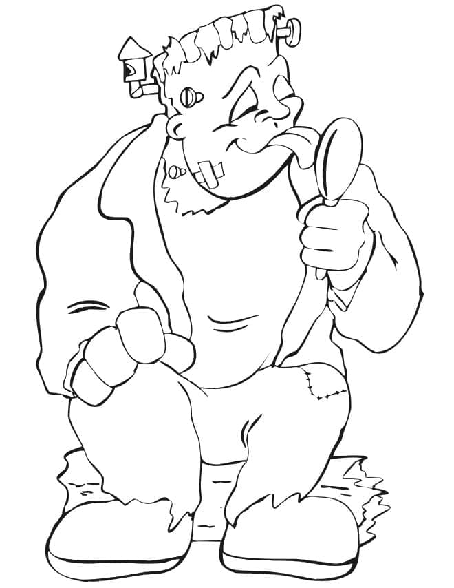 Nakreslete Frankenstein 5 omalovánka