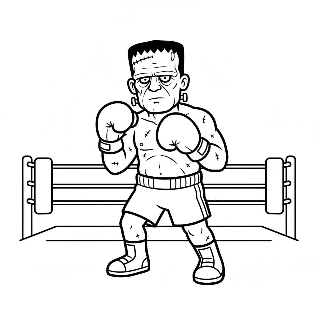 Nakreslete Frankenstein 6 omalovánka