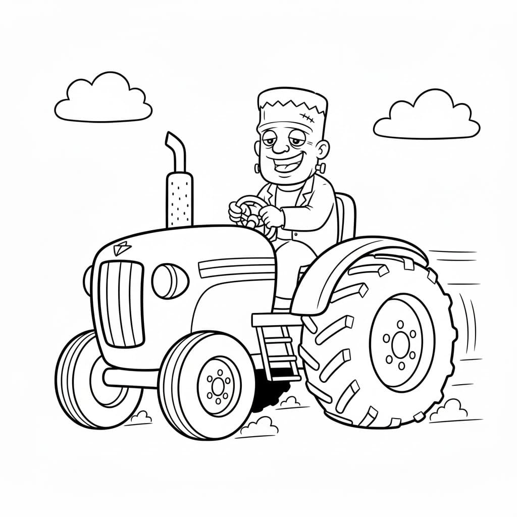 Nakreslete Frankenstein 7 omalovánka