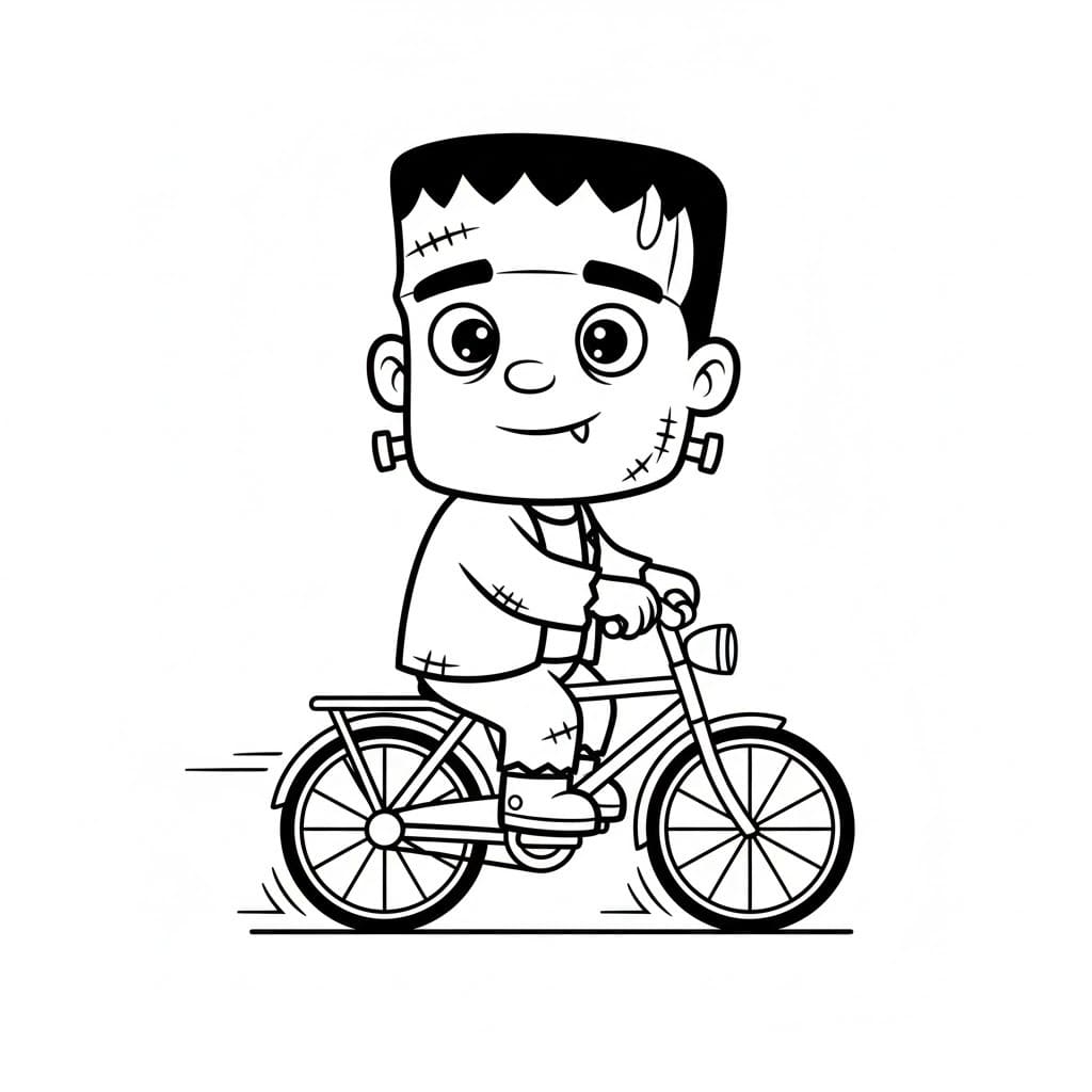 Nakreslete Frankenstein pro děti omalovánka