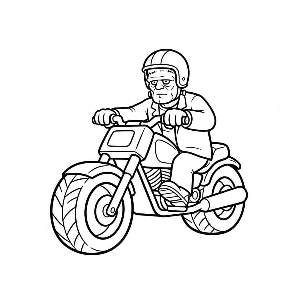 Nakreslete Frankenstein snadný omalovánka