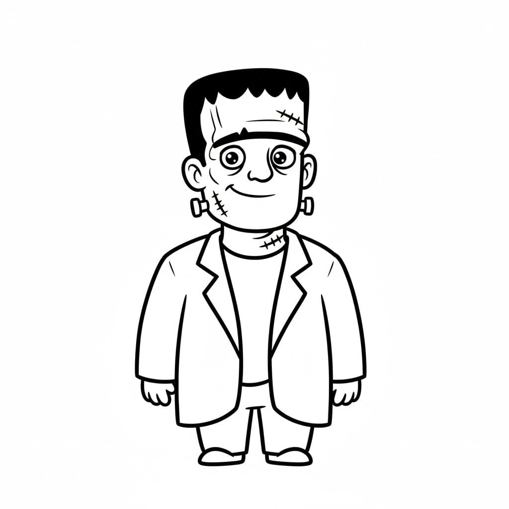 Nakreslete Frankenstein zdarma omalovánka