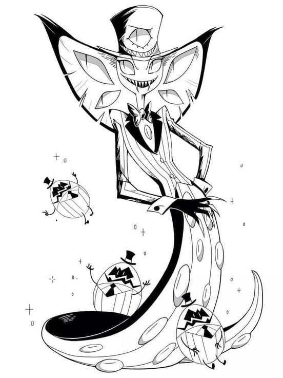 Nakreslete Hazbin Hotel 2 omalovánka