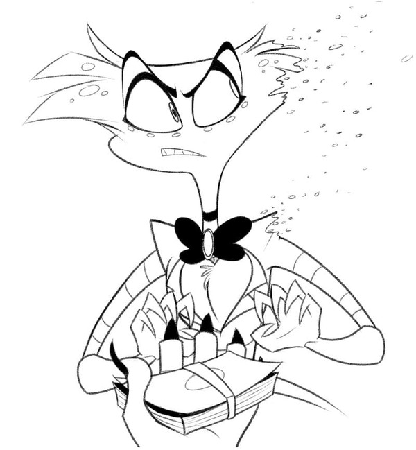 Nakreslete Hazbin Hotel 3 omalovánka